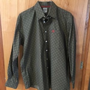 Cinch Green Button Down Long Sleeve Western Shirt